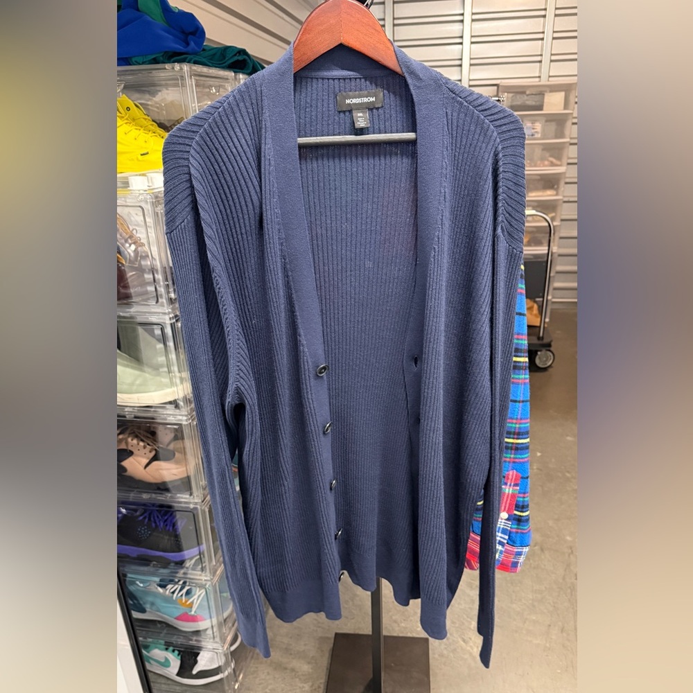 Nordstrom Mens Blue Cardigan 3XL